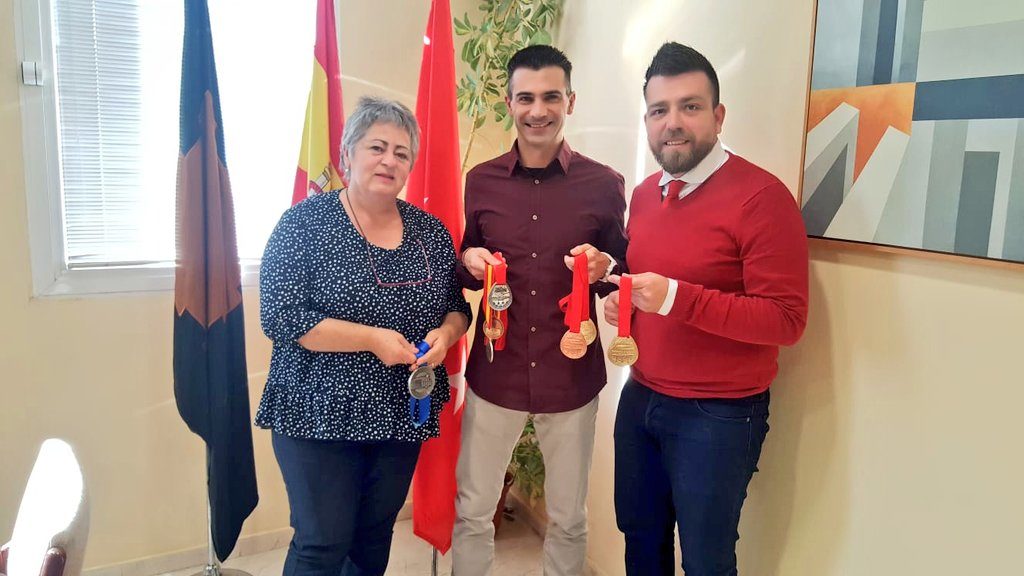 El Alcalde recibe al atleta local Jonathan Orozco tras los éxitos conseguidos en 2018