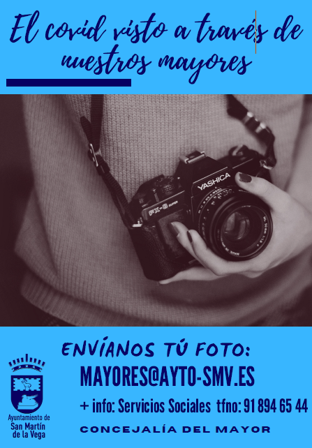 San Martín de la Vega lanza el concurso fotográfico “El Covid visto a través de nuestro mayores”