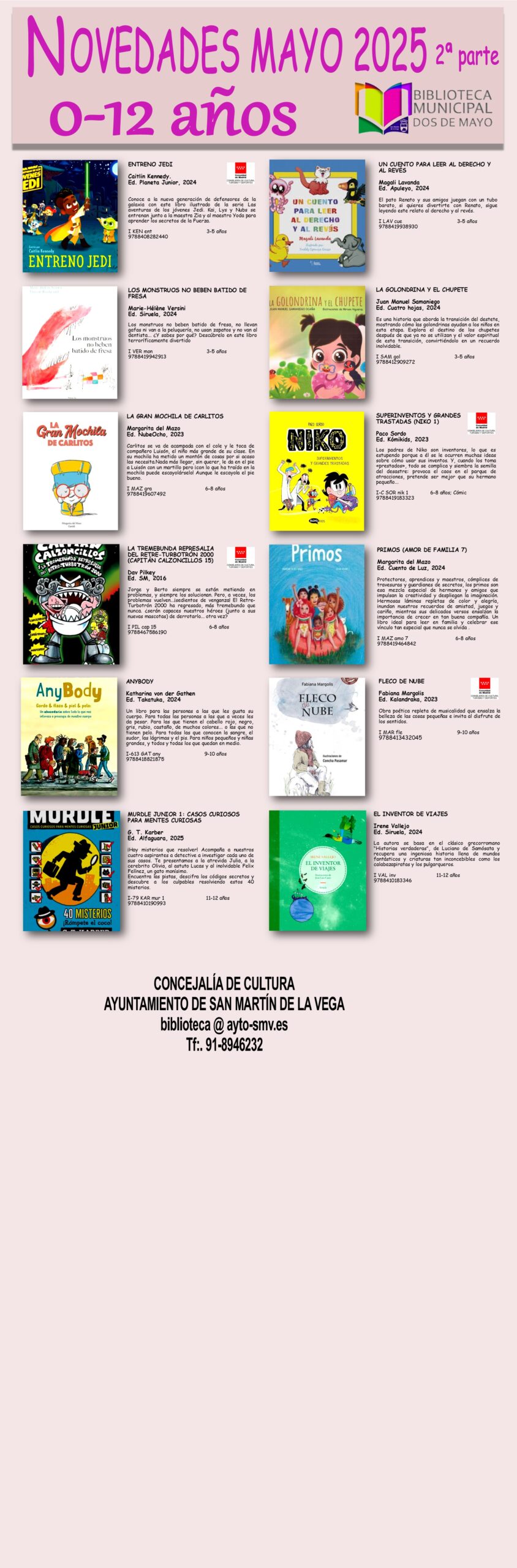 05 INFANTIL - Novedades MAYO 2025 2ª parte