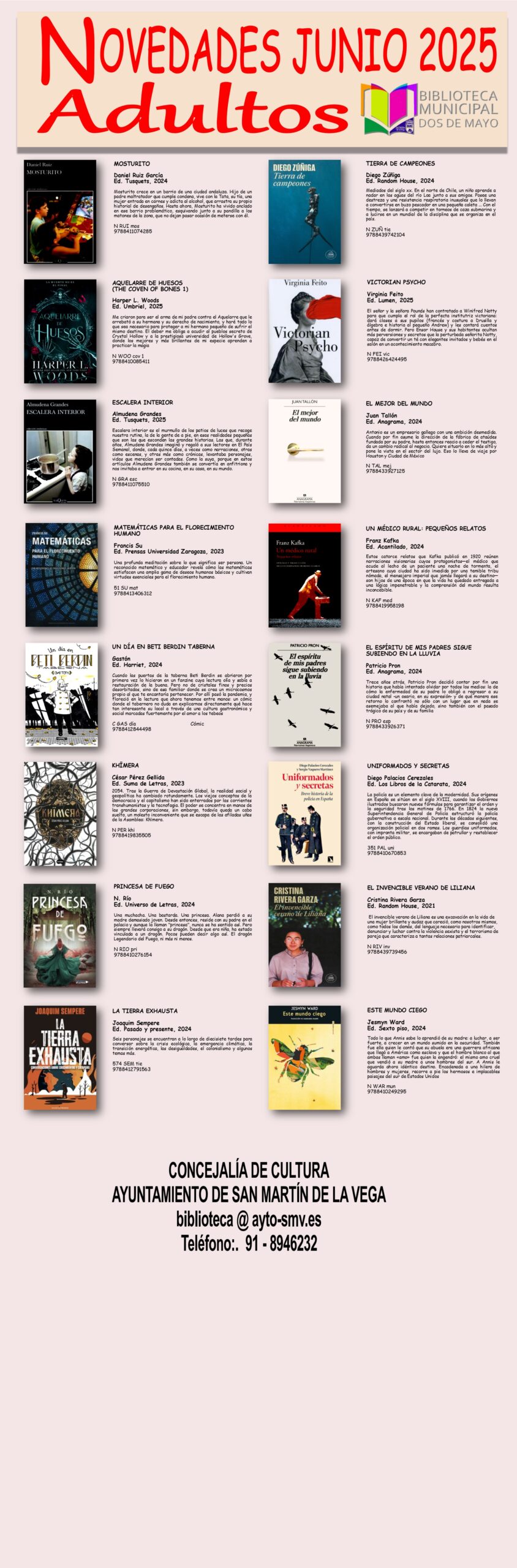 06 ADULTOS - Novedades JUNIO 2025