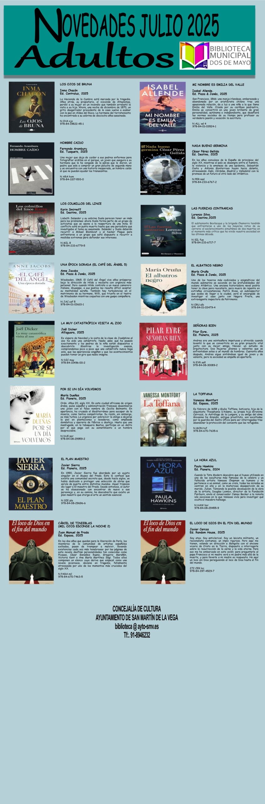 07 ADULTOS - Novedades JULIO 2025