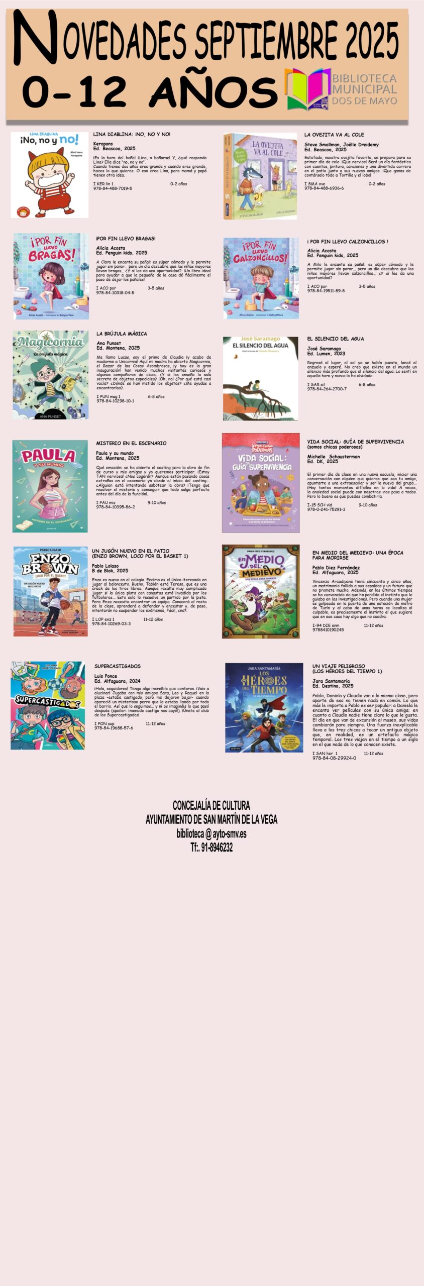 09 INFANTIL - Novedades SEPTIEMBRE 2025