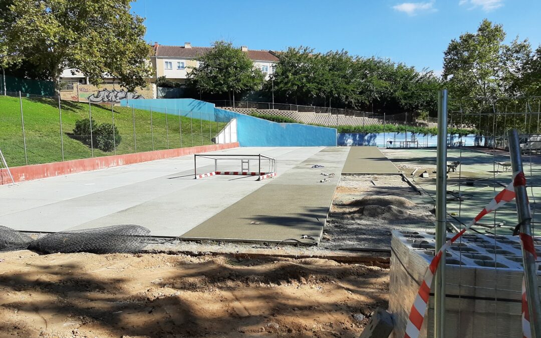 Comienzan las obras de renovación  y mejora de la pista deportiva “Laderas de Santa Elena”
