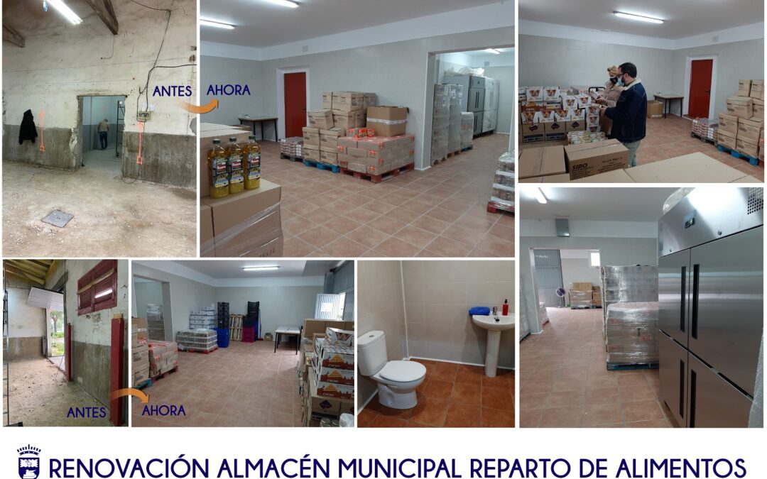 Finalizadas las obras de remodelación del Banco de Alimentos municipal