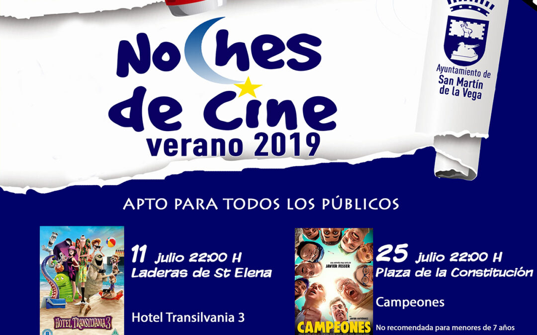En marcha la programación “Noches de cine verano 2019”