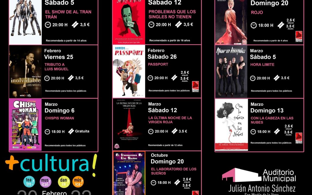 Arranca la nueva temporada de +Cultura! 2022