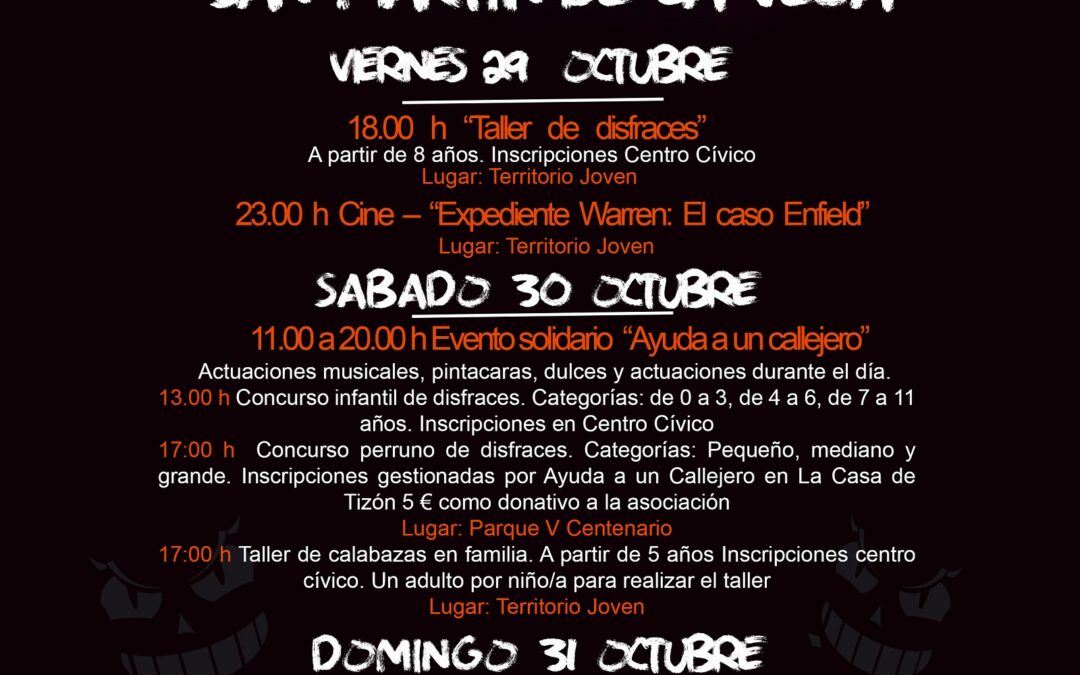 Llega Halloween 2021 a San Martín de la Vega