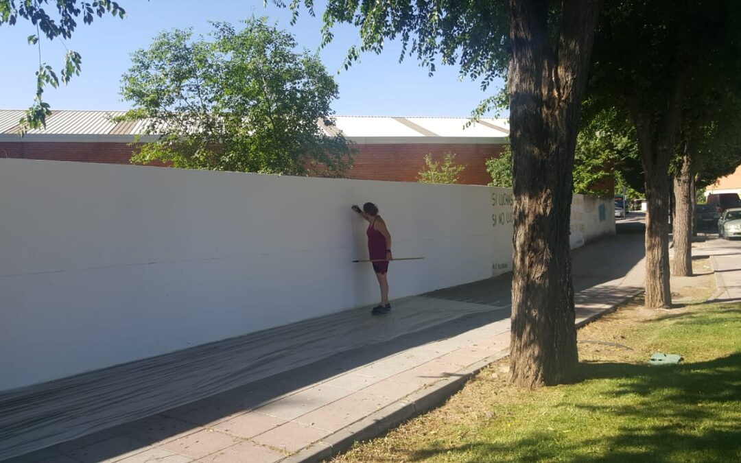 «Una pintada contra la violencia de género»