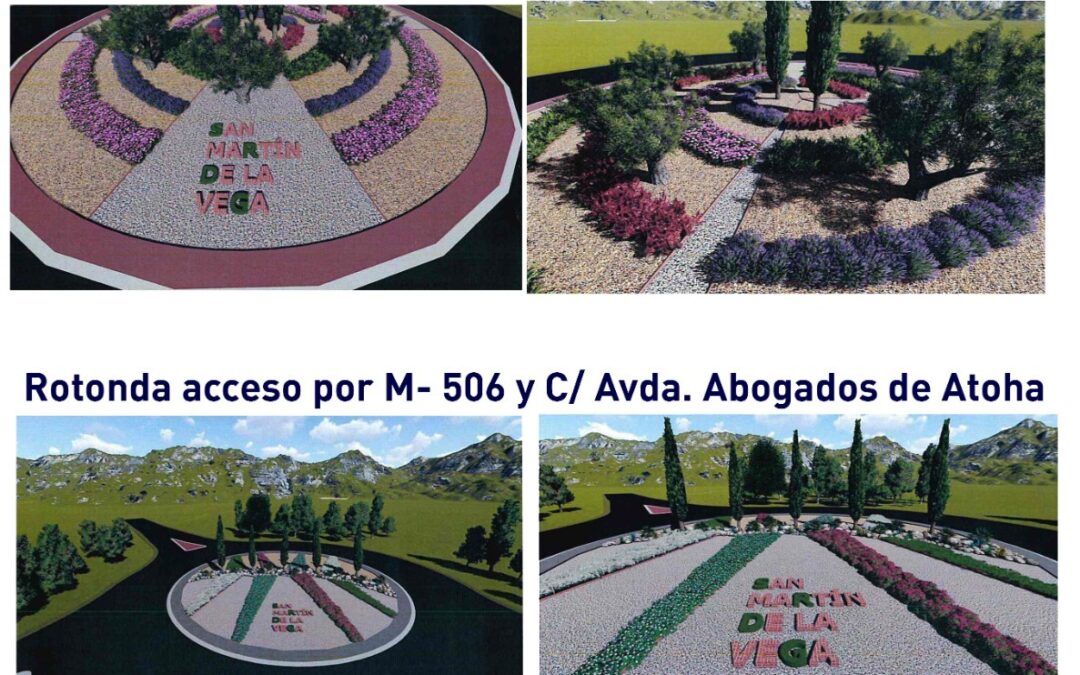 Dan comienzo las obras de embellecimiento de las rotondas de acceso al municipio