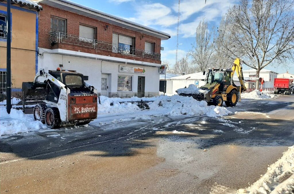San Martín de la Vega contrata 21 máquinas para la limpieza y retirada de nieve