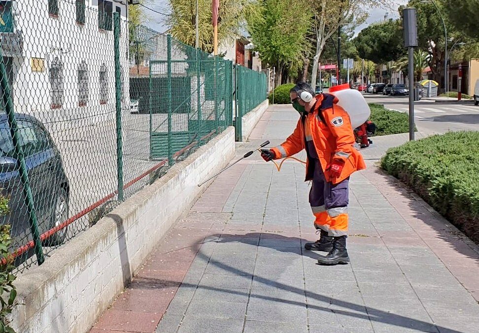 San Martín de la Vega intensifica la limpieza y desinfección de vías y espacios públicos