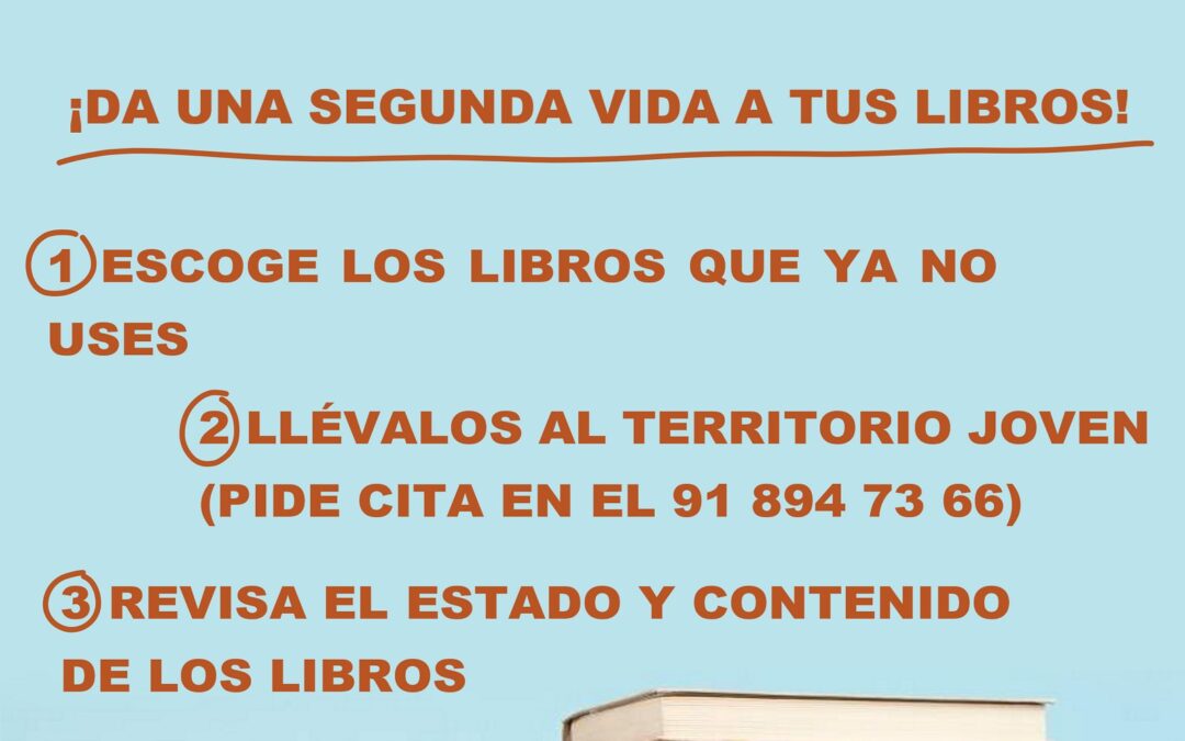 Gran recogida de libros en el Territorio Joven de San Martin de la Vega