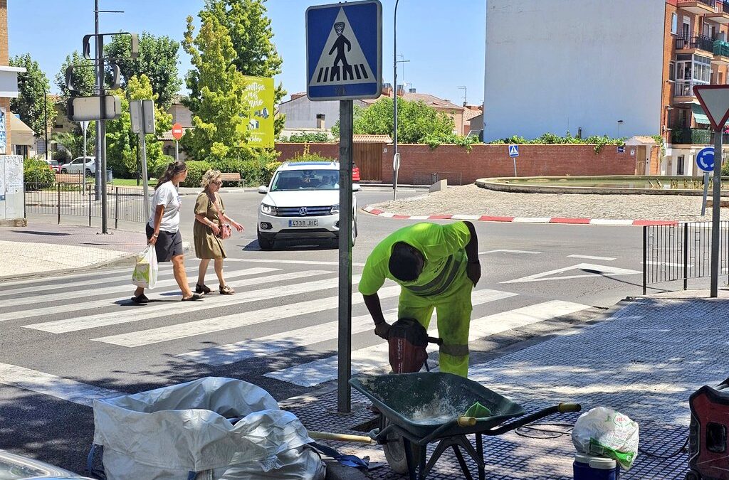 En marcha las obras de mejora de la iluminación en pasos de peatones