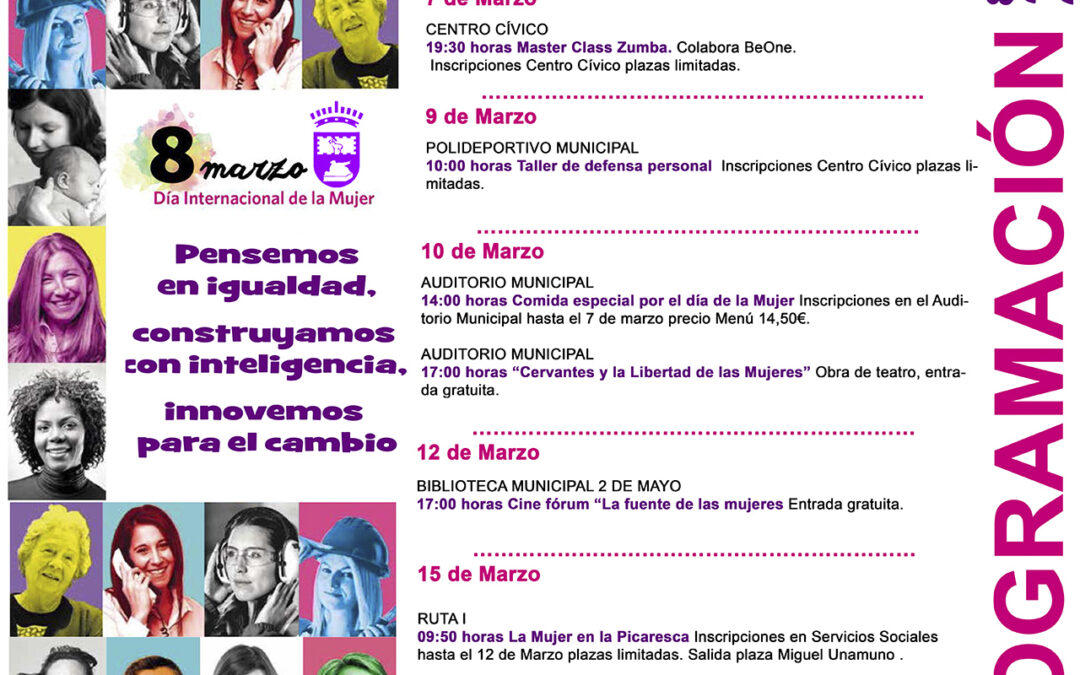 Numerosas actividades para celebrar el día internacional de la Mujer