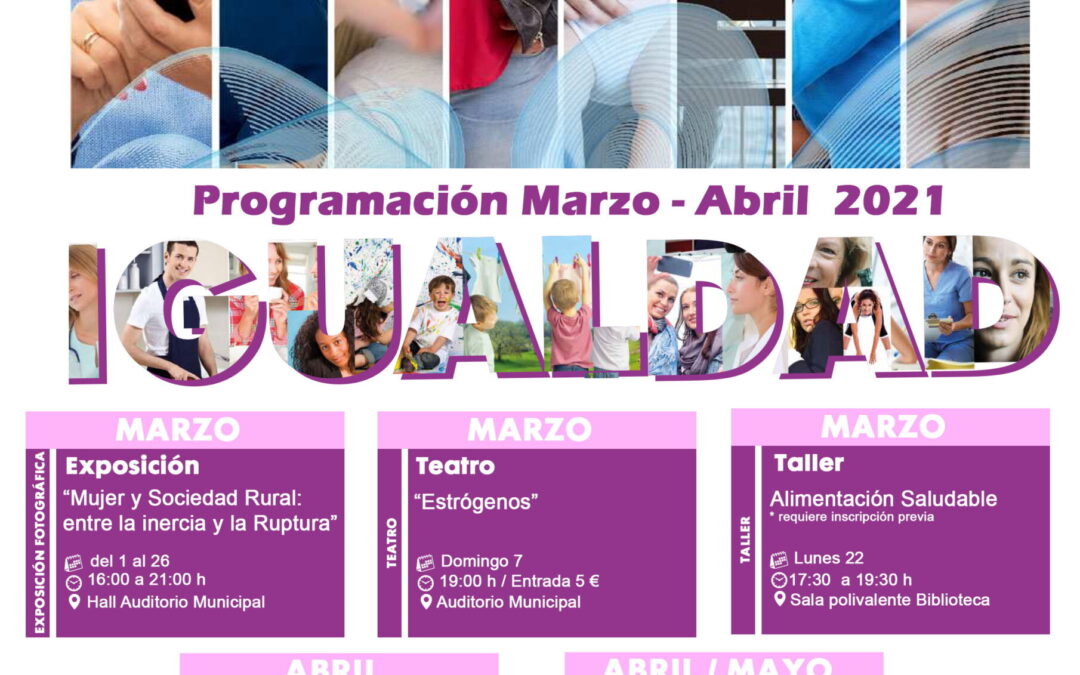 El Ayuntamiento de San Martin de la Vega da a conocer su programación con motivo del Día Internacional de la Mujer