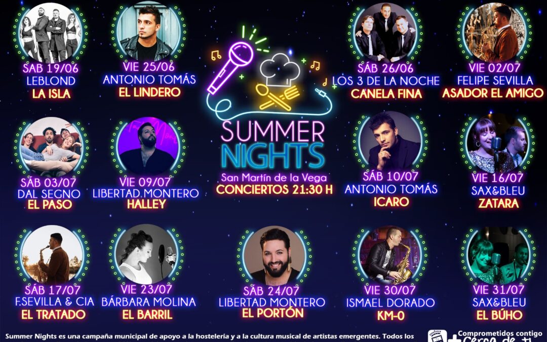 Llega “Summer Nights”, una iniciativa municipal para apoyar a la hostelería este verano