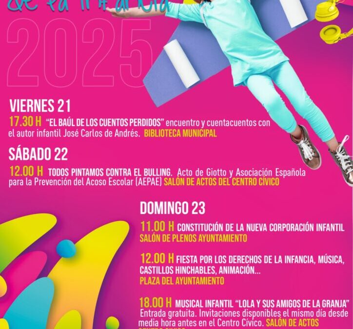 San Martín de la Vega celebra el Día de los Derechos de la Infancia con un fin de semana repleto de actividades culturales, educativas y lúdicas