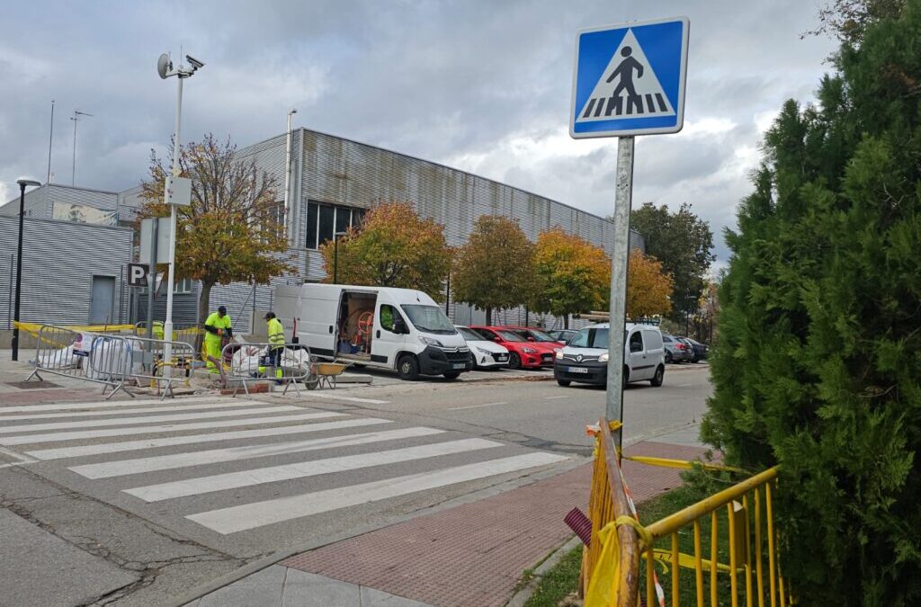 Comienza la segunda fase para mejorar la iluminación en los pasos de peatones de San Martín de la Vega