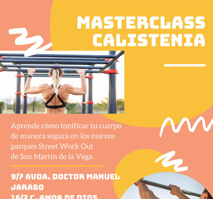 Arrancan las MasterClass de Calistenia en los parques “Street work out” del municipio