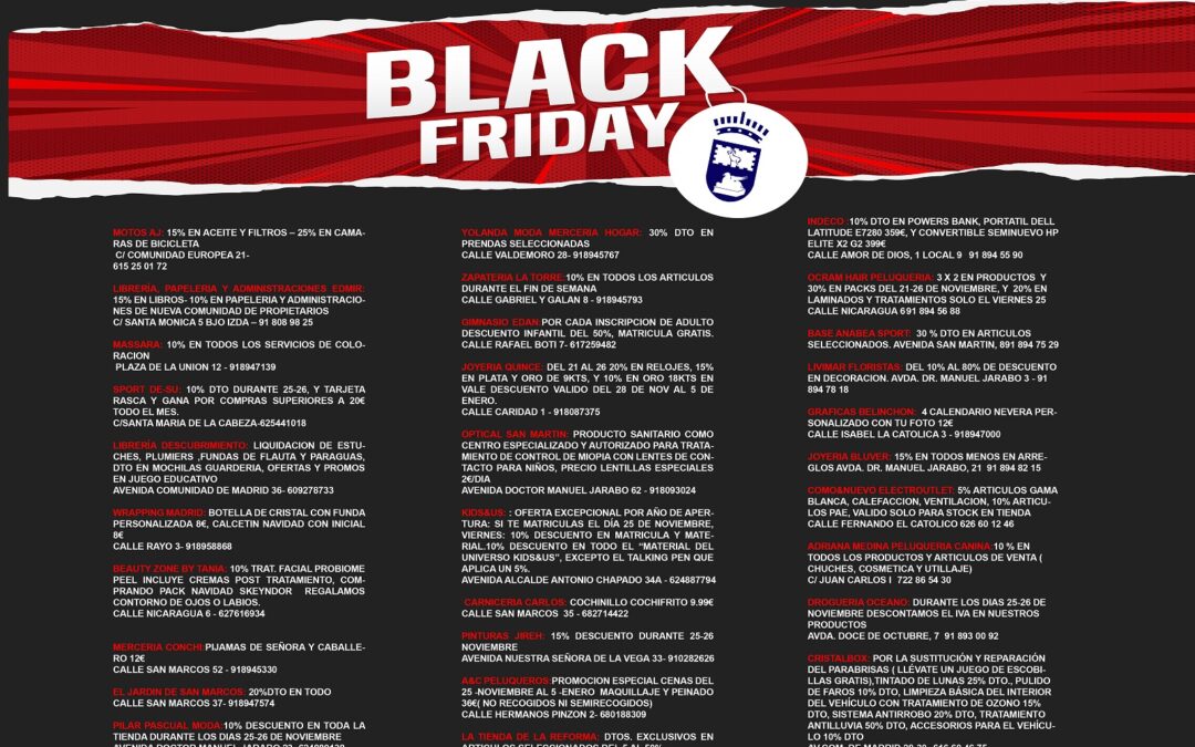 Black Friday en San Martín de la Vega