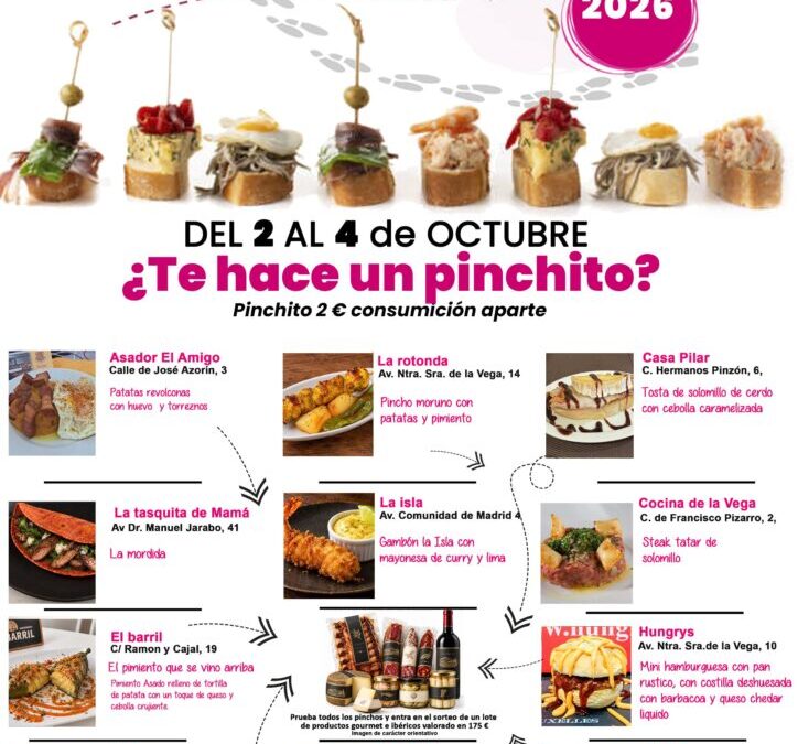 La VII Ruta del Pinchito regresa este fin de semana con once establecimientos y nuevas propuestas gastronómicas