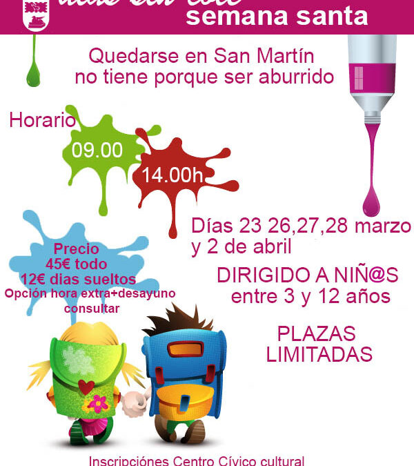 Campamento urbano “Semana Santa” para días no lectivos
