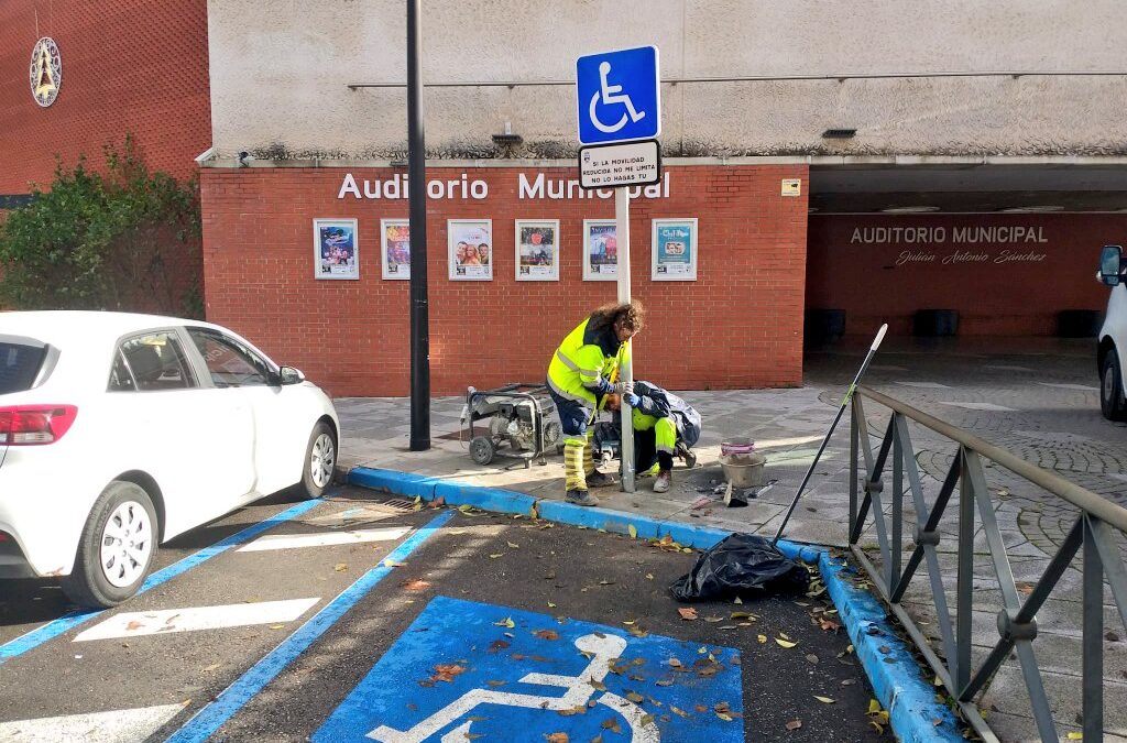 San Martín de la Vega conciencia sobre el uso de las plazas de movilidad reducida