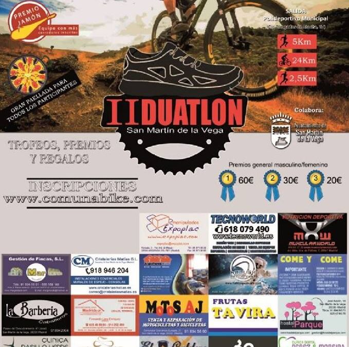 Cortes de tráfico por eventos deportivos (II Duathlon San Martín de la Vega)