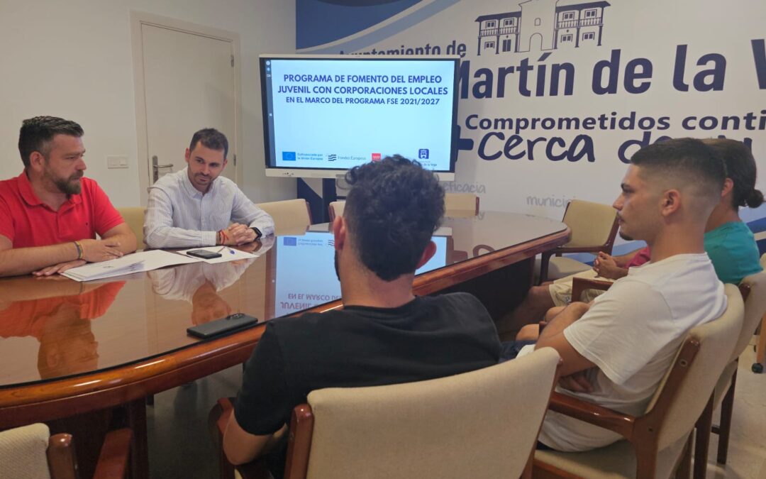 San Martín de la Vega contrata a 4 jóvenes en el programa de fomento del empleo