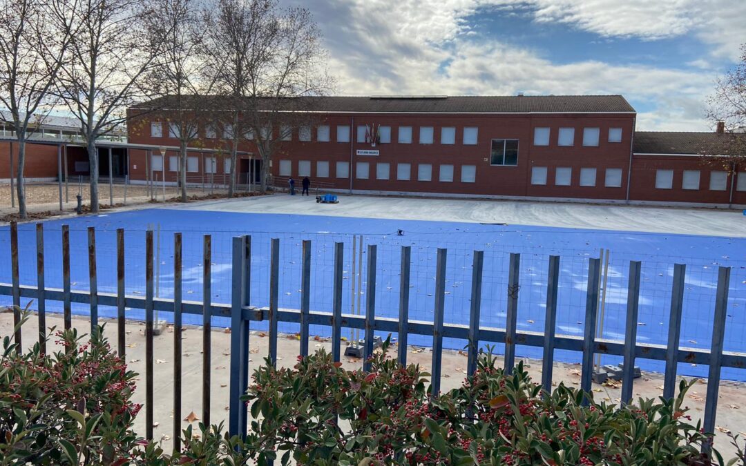 Comienzan las obras de remodelación de las pistas deportivas del colegio Jorge Guillén
