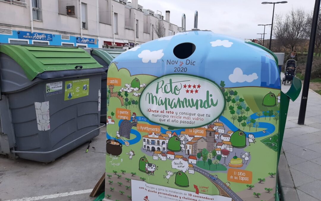 San Martín de la Vega supera el Reto Mapamundi de Ecovidrio y aumenta su reciclaje de vidrio