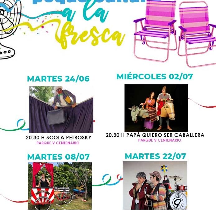 El Ayuntamiento lanza “Peque Cultura al Fresco” para llevar el teatro infantil al parque V Centenario este verano