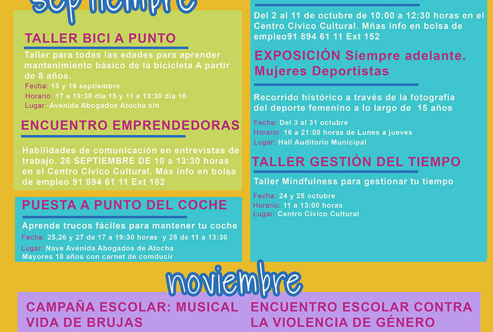 El Ayuntamiento presenta la programación de actividades y talleres por la igualdad “Igual&Igual”