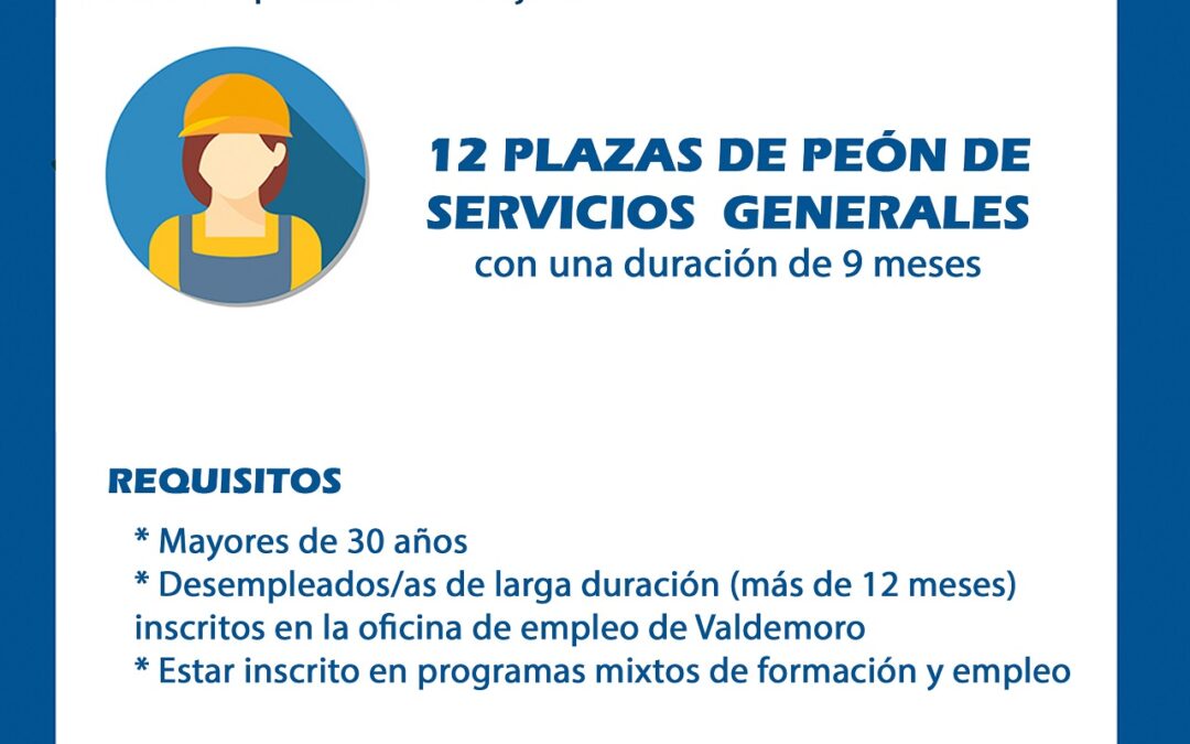 San Martín de la Vega contratará a 12 desempleados de larga duración