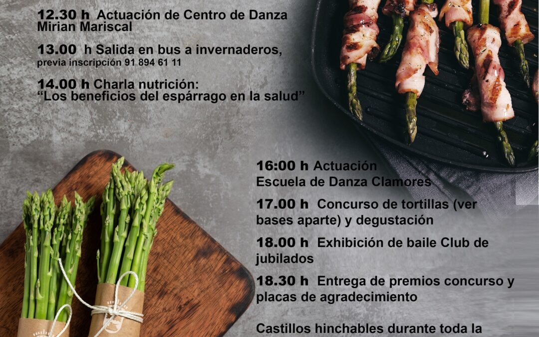 San Martín de la Vega celebra su I Feria del Espárrago