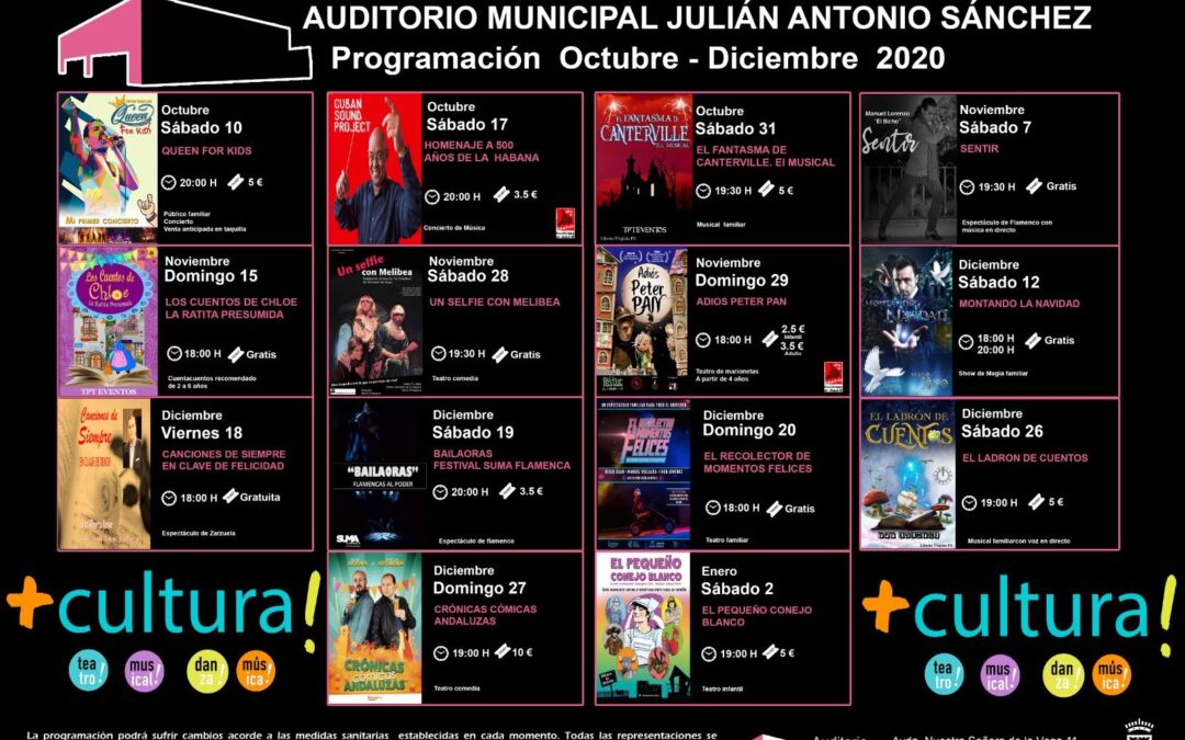 Arriba el telón con medidas reforzadas para disfrutar +Cultura! segura