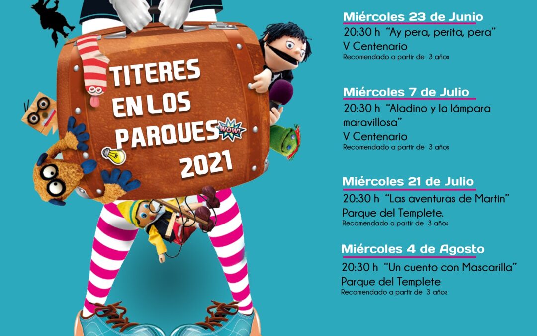Vuelve la edición infantil de “Títeres en los parques”