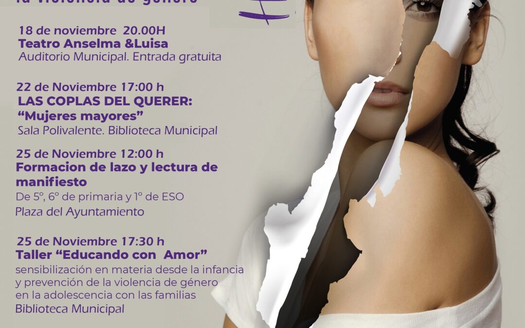 El Ayuntamiento organiza diversas actividades para conmemorar el Día contra la violencia de género